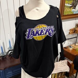 Vintage Black Los Angeles Lakers Women's Top